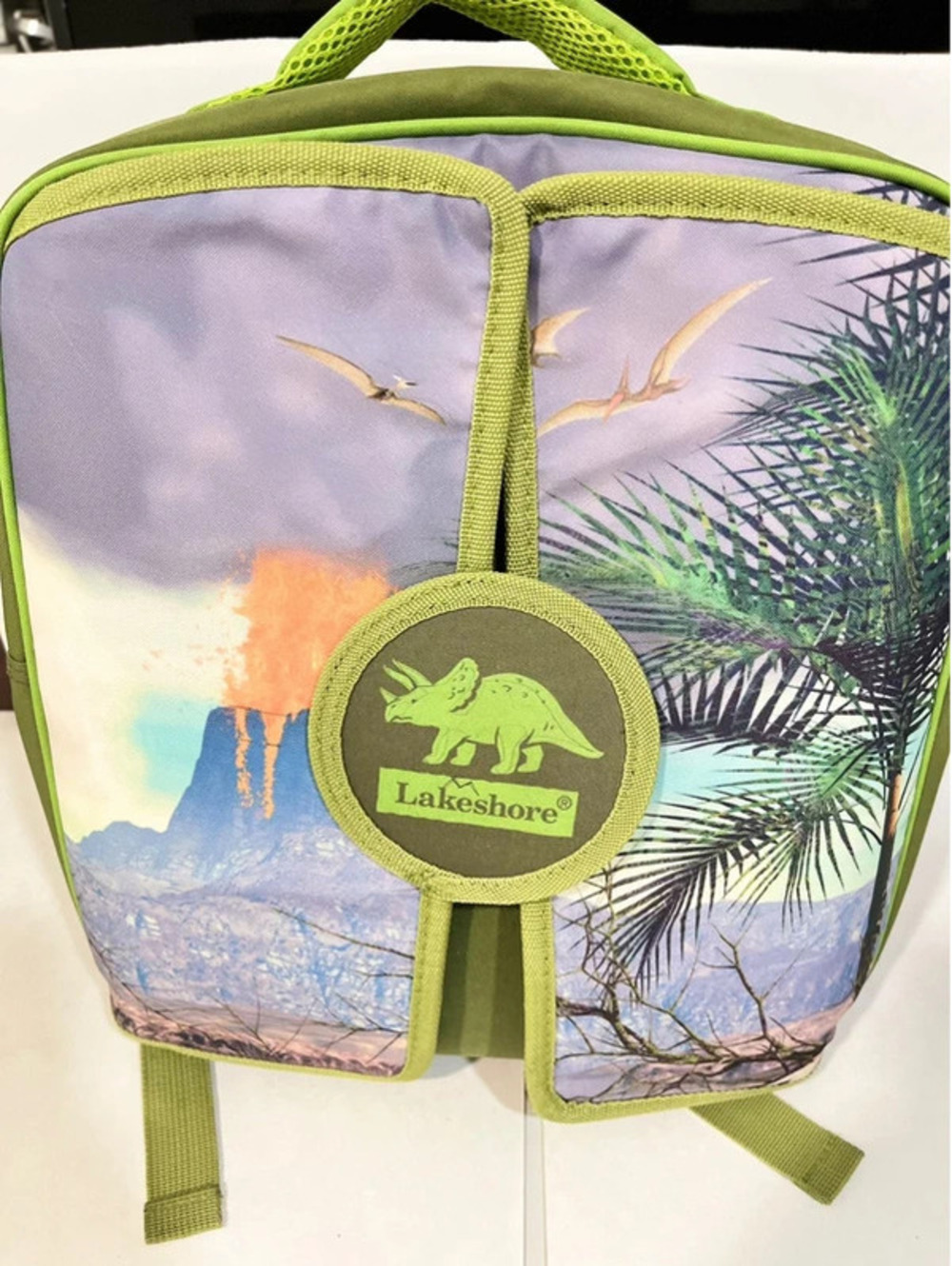 Lakeshore Scenic Dinosaur Fold Out Play Mat Green Children’s Kids Backpack
